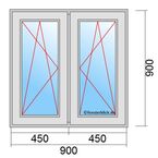Fenstermaß 900x900mm