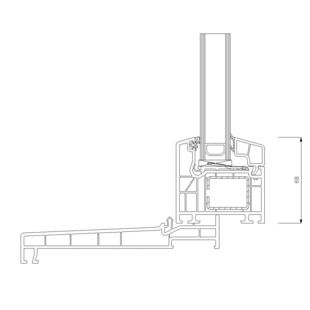 9419- Fensterbankprofil- 157mm-32mm