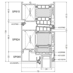 Aliplast Superial i+ Tür innen öffnend - SP815 - SP824