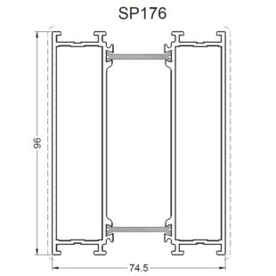 Aliplast SP176 - Rahmenverbreiterung - 96mm