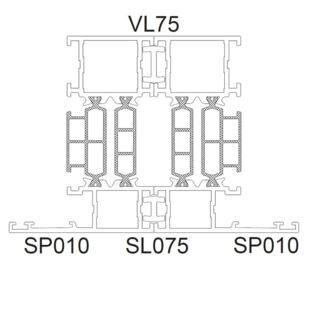 Aliplast VL75 - H-Kopplung Beispiel