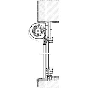 Vorbaurollladen SAR SKO-P Einbaubeispiel mit Laibung