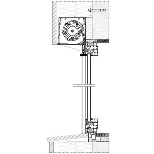 Vorbaurollladen SAR SP-E 205 Einbaubeispiel mit Laibung