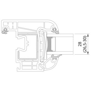 Drutex Iglo EXT Verglasungsdicke 28mm - 50928