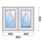 Fenstermaß 800x600mm