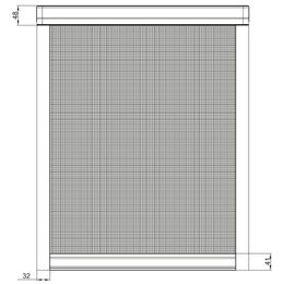 Detaillierte Maße vom Insektenschutzrollo