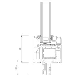 8033 - Basisprofil 30mm (Breite: 20mm)