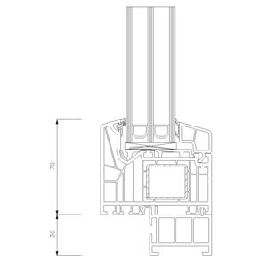 8299 - Basisprofil 30mm (Breite: 46mm)