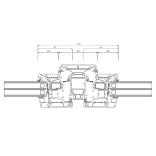 Schüco Living Alu Inside MD 92mm Fenster Classic 83mm - 9524-9523 mit Verstärkung