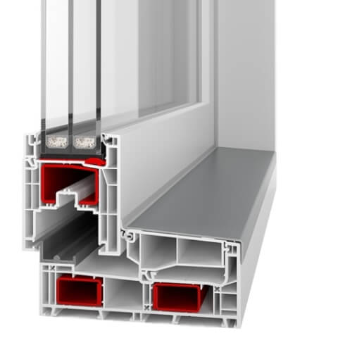 Kunststoff Schiebetür Aluplast Smart-Slide Neo - Profil