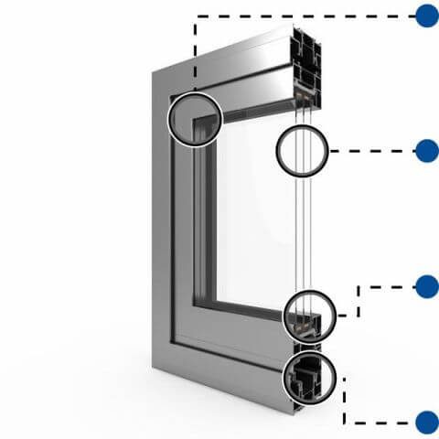 Falttür Vorteile Decalu 88 Folding Doors