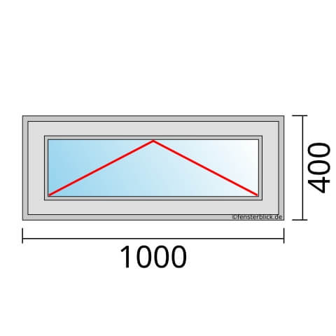 Fenster 1000x400mm mit Kippfunktion technische Details