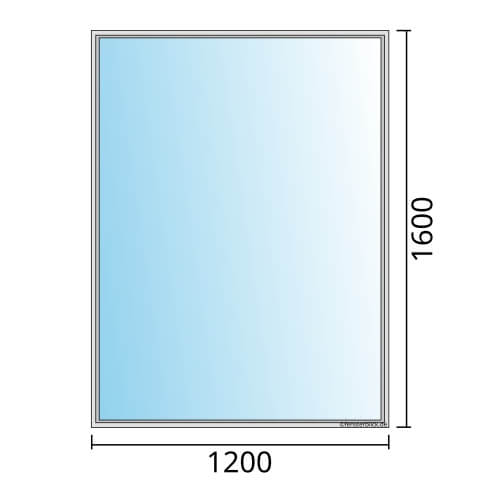 Fenster 1200x1600mm Festverglasung technische Details