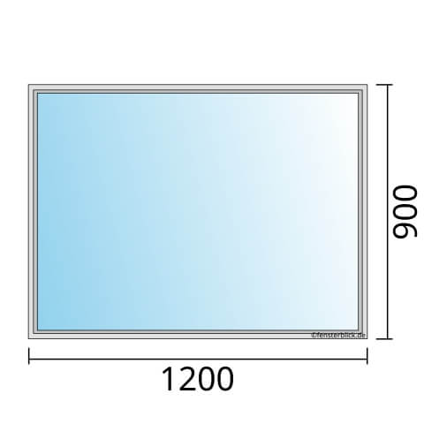 Fenster 1200x900mm Festverglasung technische Details