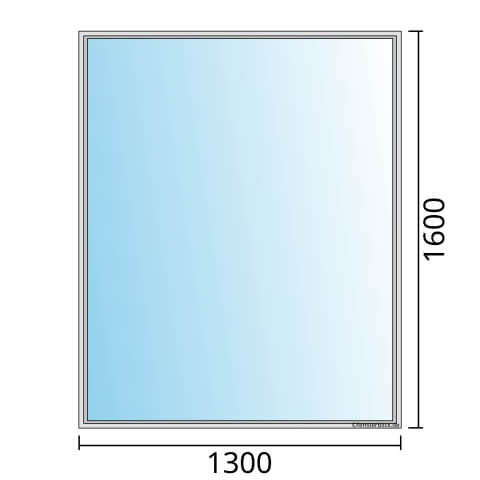 Fenster 1300x1600mm Festverglasung technische Details