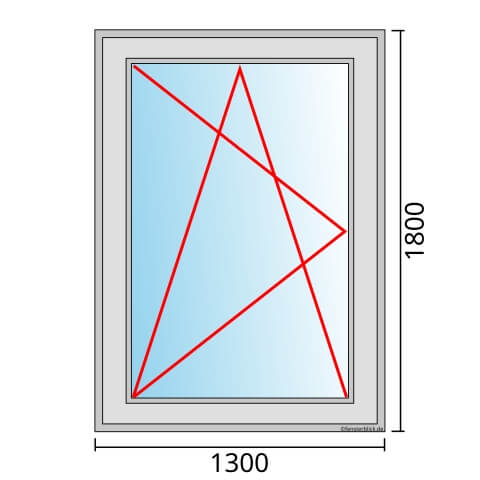 Fenster 1300x1800mm Fenster DKL technische Details