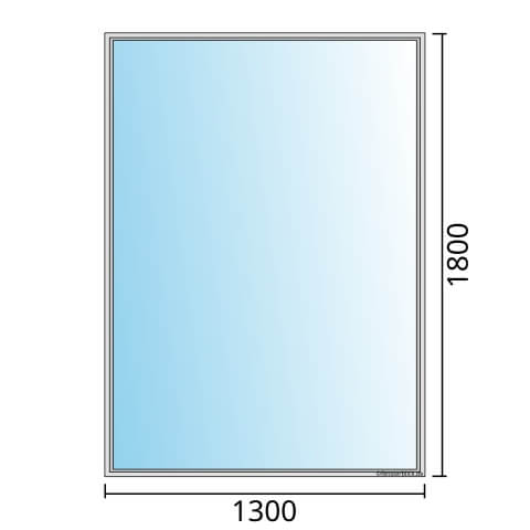 Fenster 1300x1800mm Festverglasung technische Details