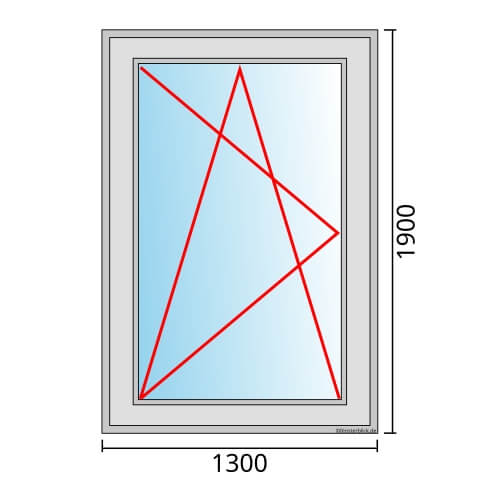 Fenster 1300x1900mm Fenster DKL technische Details