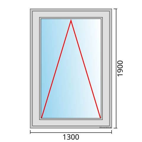 Fenster 1300x1900mm mit Kippfunktion technische Details