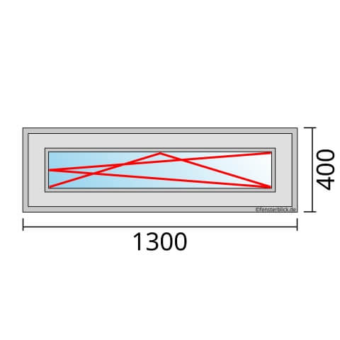 Fenster 1300x400mm Fenster DKR technische Details