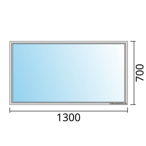 Fenster 1300x700mm Festverglasung technische Details