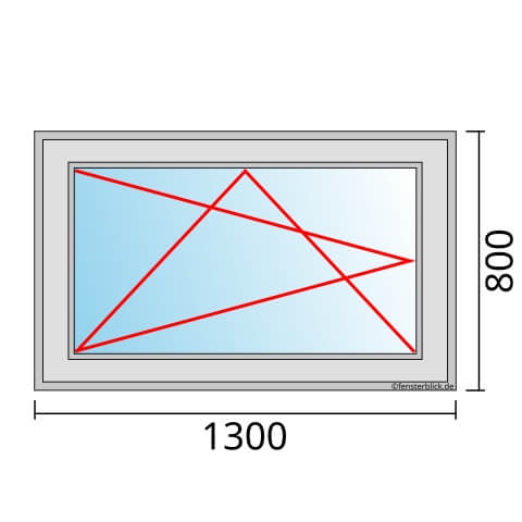 Fenster 1300x800mm Fenster DKL technische Details