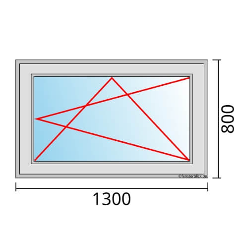 Fenster 1300x800mm Fenster DKR technische Details