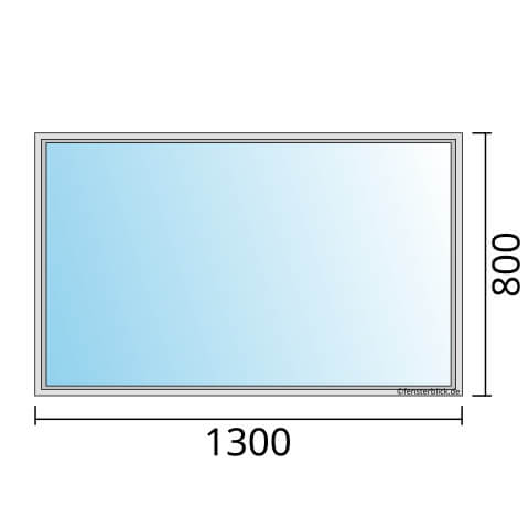 Fenster 1300x800mm Festverglasung technische Details