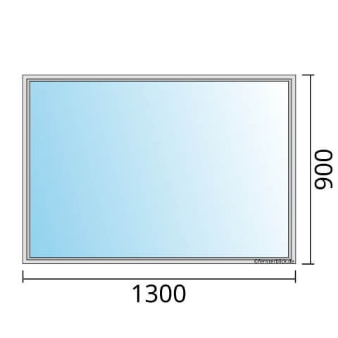 Fenster 1300x900mm Festverglasung technische Details