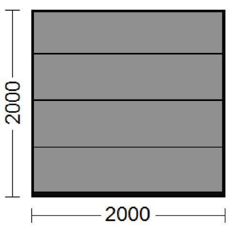 Sektionaltor als Garagentor in Graualuminium (RAL 9007)