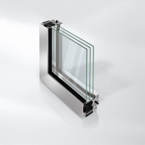 Aluminium Fenster Schüco AWS 75 BS.SI+ - Profil Ecke