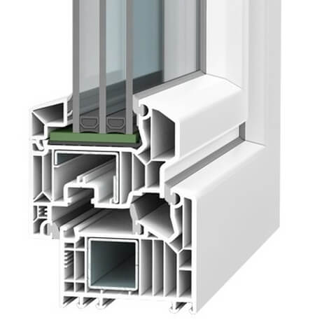 Kunststofffenster Vorteile Softline 82 AD und MD Profilschnitt