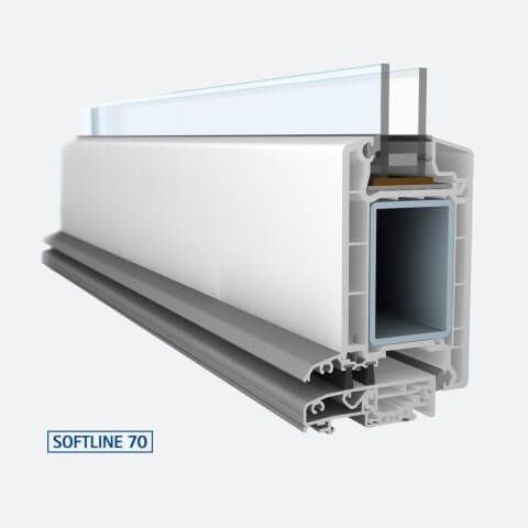 Kunststofftür Veka Softline 70