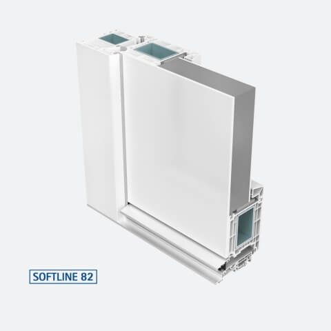 Kunststofftür Veka Softline 82