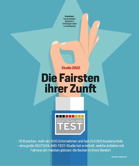 Deutschland-Test-Studie "Fairstes Unternehmen 2022"