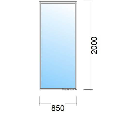 Einflügelige Balkontür 85 cm breit technische Details