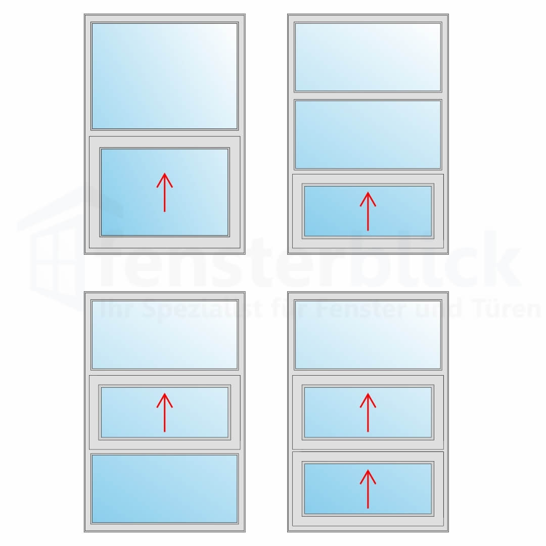 Schiebefenster horizontal  HS- und PSK-Fenster 