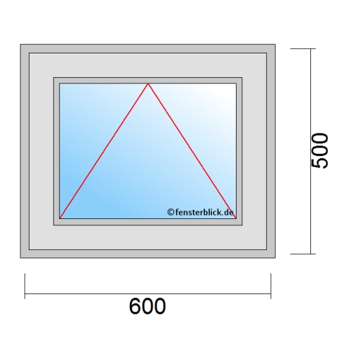 Kippfenster 600x500mm technische Details