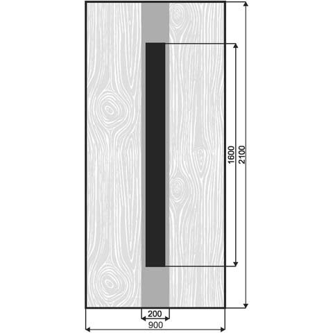 Technische Zeichnung Haustür DV-749