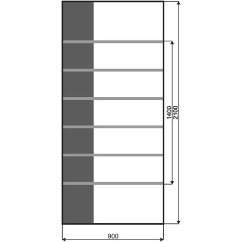 Technische Zeichnung Haustür DVI-780D