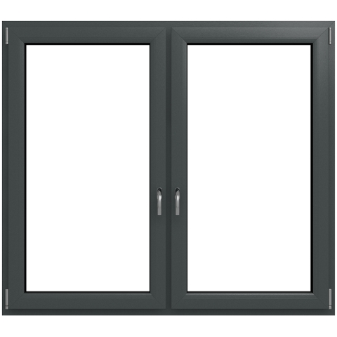 2 flg. DK-DK Kunststofffenster Eisenglimmer Schiefer Iglo Energy