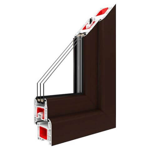 Fensterprofil Iglo Premier Schokobraun