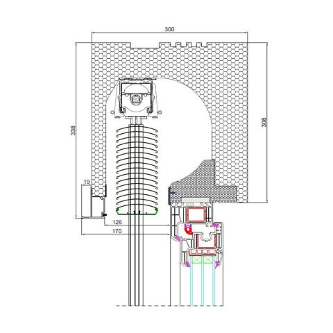 Drutex Raffstore ZF-S mit 300mm Kastentiefe