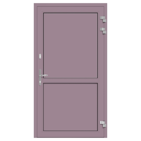 Alu-Eingangstür Pastellviolett RAL-4009