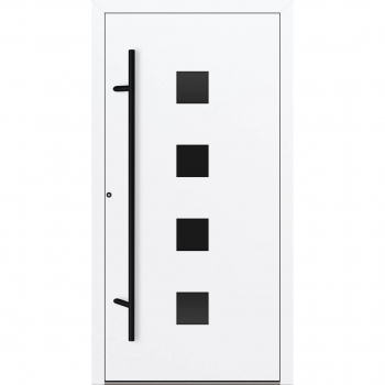 FM Aluminium Haustür P90 Blackline Modell 23 Weiß
