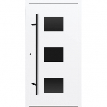 FM Aluminium Haustür P90 Blackline Modell 310 Weiß
