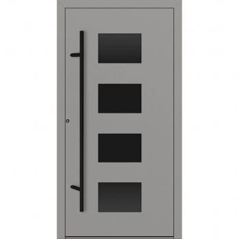 FM Aluminium Haustür P90 Blackline Modell 311 Grau