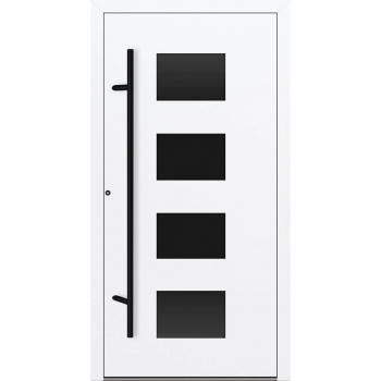 FM Aluminium Haustür P90 Blackline Modell 311 Weiß