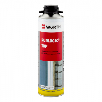 Würth 1K-Pistolenschaum PURLOGIC® Top Betongrau - 500ml