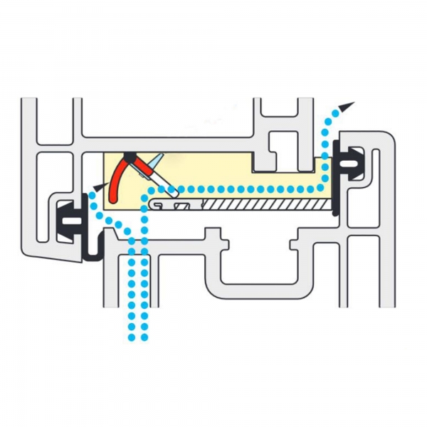 REGEL-air® Fensterfalzlüfter offen